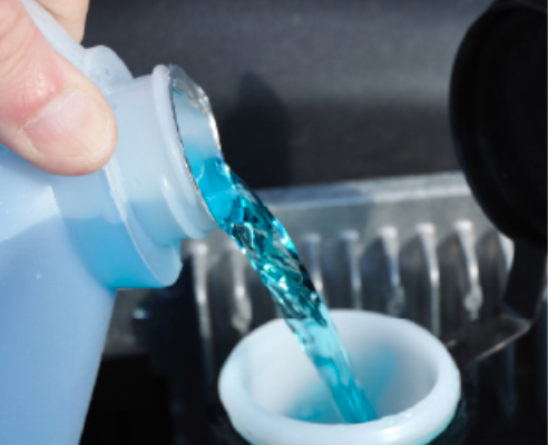 窗口清洗汽车流水